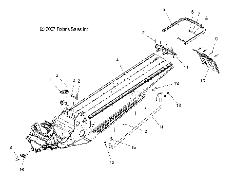 CHASSIS, CHASSIS ASM. - S08PK6FS/FE/PM6FS/FE (49SNOWCHASSIS08600RMK)