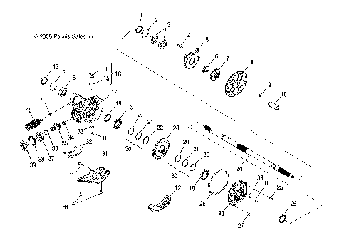 WHEELS, REAR AXLE - A25YPA20A4 (49ATVAXLE09PHX)