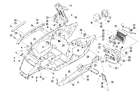 FRONT FRAME AND FOOTREST ASSEMBLY [86840]