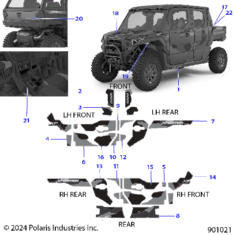 BODY, DECALS, GRAPHICS - G25G5W99AK/BK