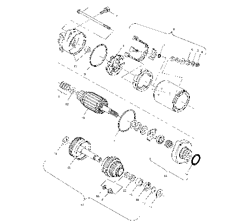 STARTING MOTOR - W015199D (4964836483C012)
