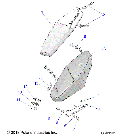 BODY, SADDLEBAG, ADVENTURE - S23CFE5TSL (C601132)