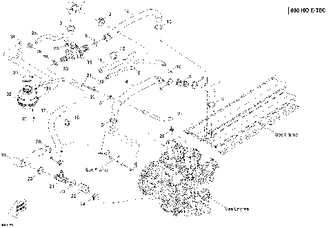01- Cooling System , 600HO E-TEC