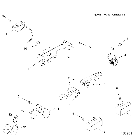 ELECTRICAL, TURN SIGNALS, HORN and LICENSE PLATE LIGHT - A16SUS57C1 (100281)