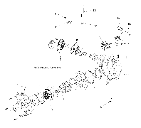 GEARCASE, FRONT (ACTIVE DESCENT CONTROL)(If Built Before 7/17/06) - A07MN50AF/AN/AT/AY (49ATVGEARCASEFWBD800EFI)