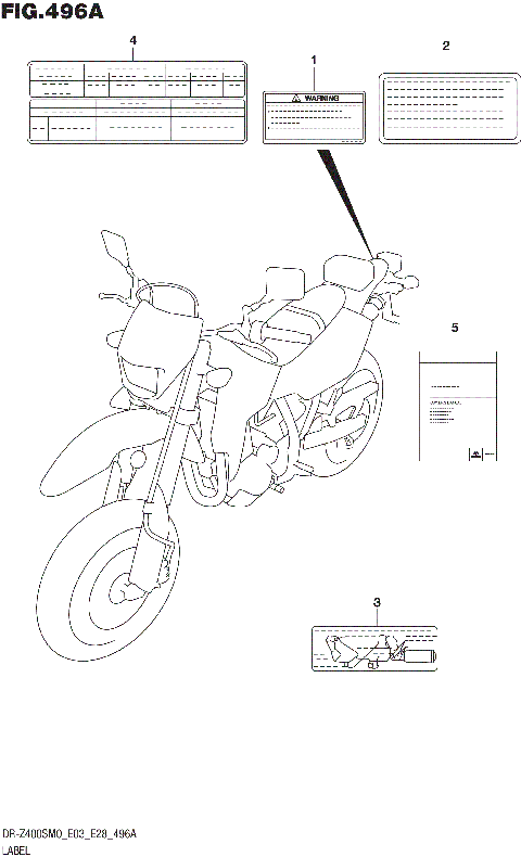 LABEL (DR-Z400S:E33)