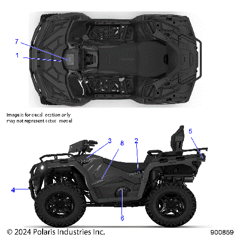 BODY, DECALS, GRAPHIC - A26SDZ57AB (900859)