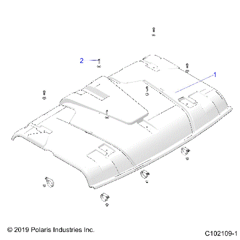 BODY, ROOF - A20HZB15A2/B2 (C102109-1)