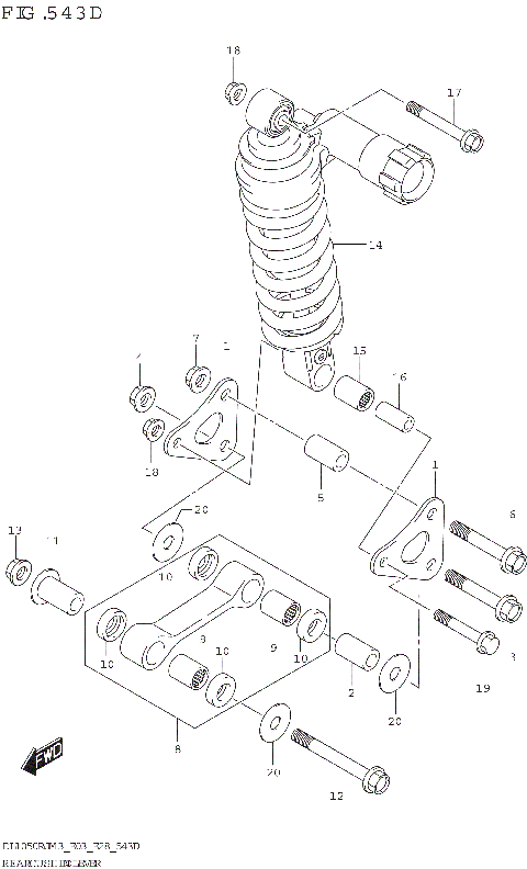 REAR CUSHION LEVER (DL1050RR)