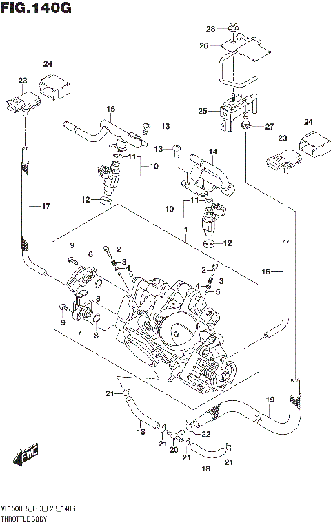 THROTTLE BODY (VL1500TL8 E33)