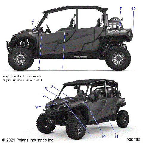 BODY, DECALS - G22GMK99AP/BP (900265-01)
