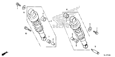REAR SHOCK ABSORBER (2)