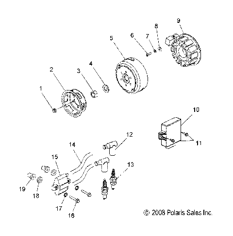 ELECTRICAL, IGNITION SYSTEM - S09PB6FS/FE (49SNOWMAGNETO009SHIFT)