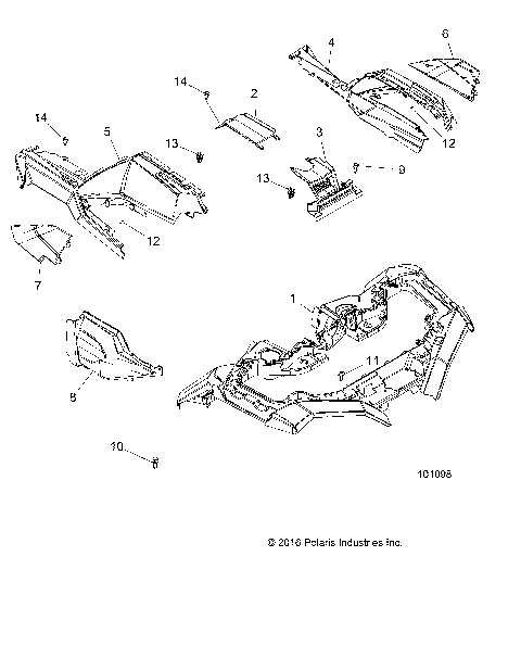 BODY, FRONT CAB - A18SXD95B9/SXE95BR/BC/BE (101098)