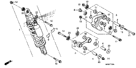 REAR SHOCK ABSORBER
