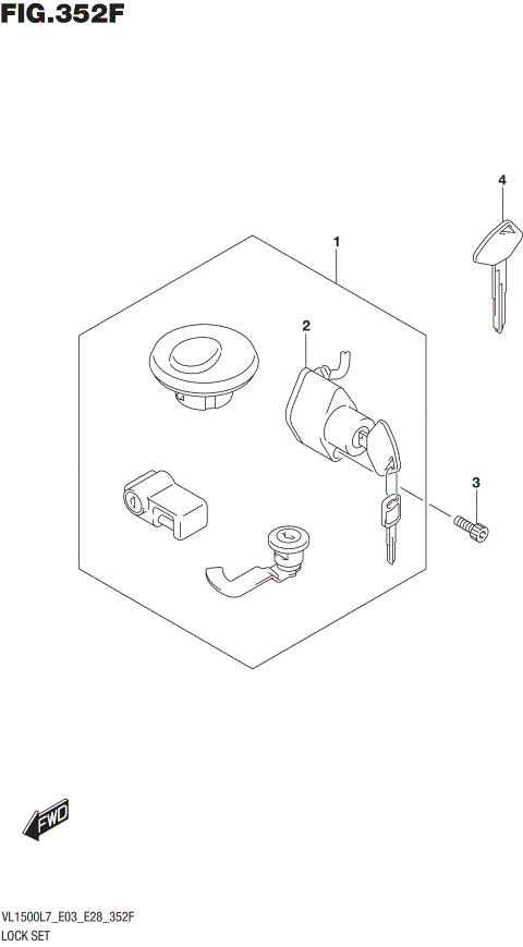 LOCK SET (VL1500TL7 E28)