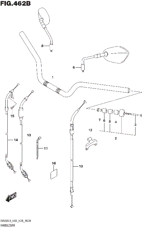 HANDLEBAR (SV650L9 E33)