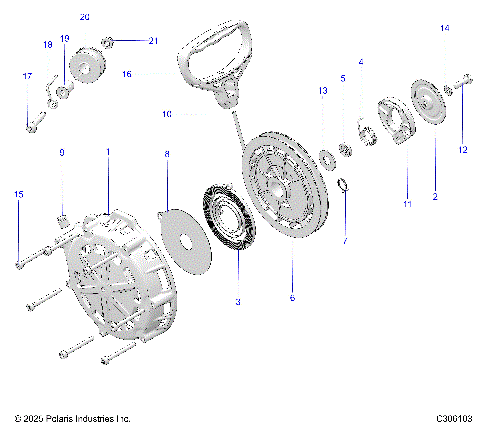 ENGINE, RECOIL STARTER - S26TDV8MS (C603103)