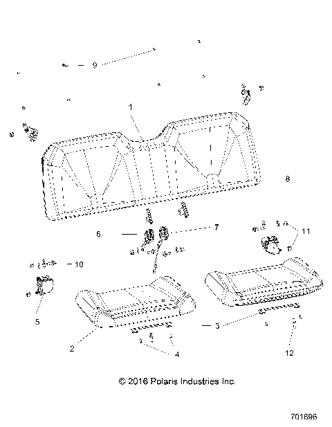 BODY, SEAT - R20MAA57K1 (701696)