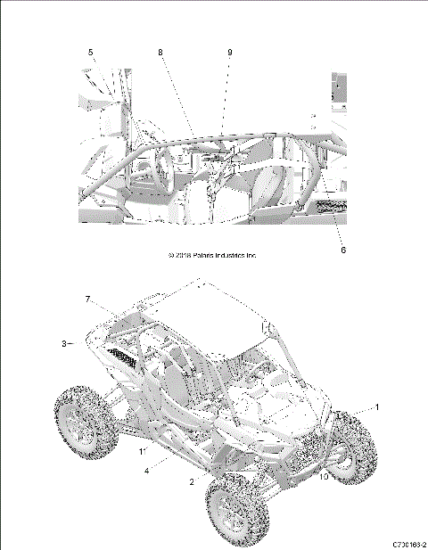 BODY, DECALS, STANDARD - Z18VEL92BK/BR (C700166-2)