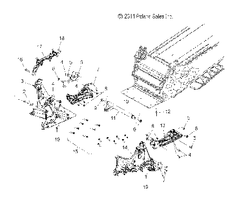 CHASSIS, BULKHEAD ASM. - S12CM8GSA/GSL/GEA (49SNOWCHASSISFRT12800RMK)