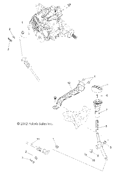 DRIVE TRAIN, GEAR SELECTOR - R13VH57FX (49ATVGEARSELECT13RZR570I)
