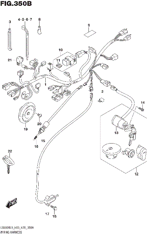 WIRING HARNESS (LS650BL9 E28)