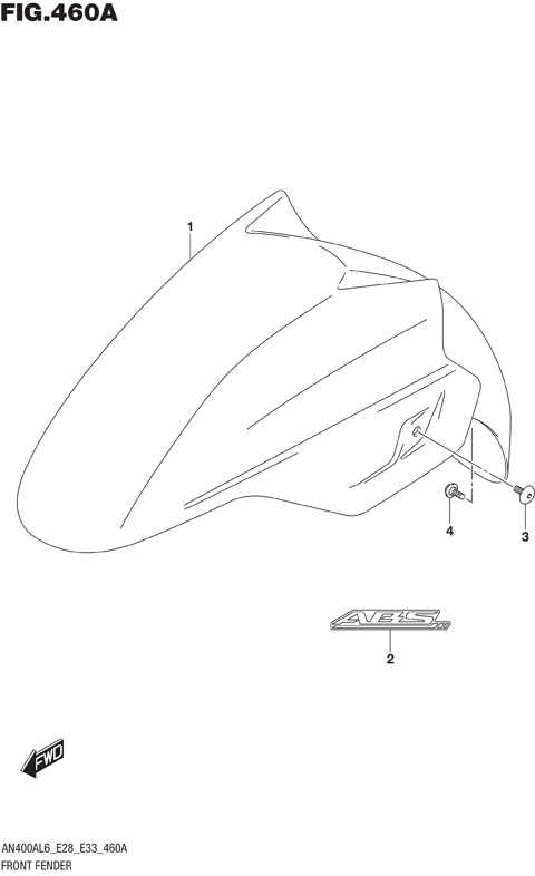 FRONT FENDER (AN400AL6 E33)