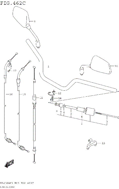 HANDLEBAR (DL650AM3E33)