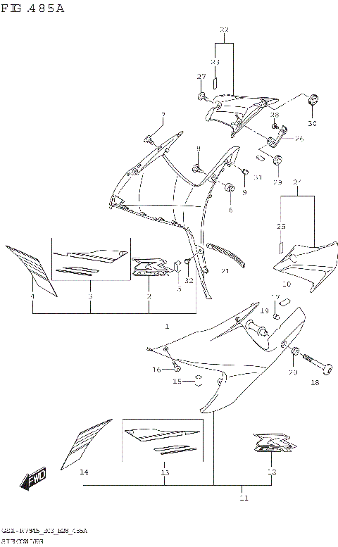 SIDE COWLING (GSX-R750)