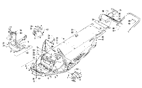 CHASSIS, REAR BUMPER, AND SNOWFLAP ASSEMBLY [91941]