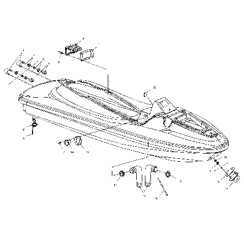 HULL and BODY - W025098D/W025098C/W025098I (4971447144A07)