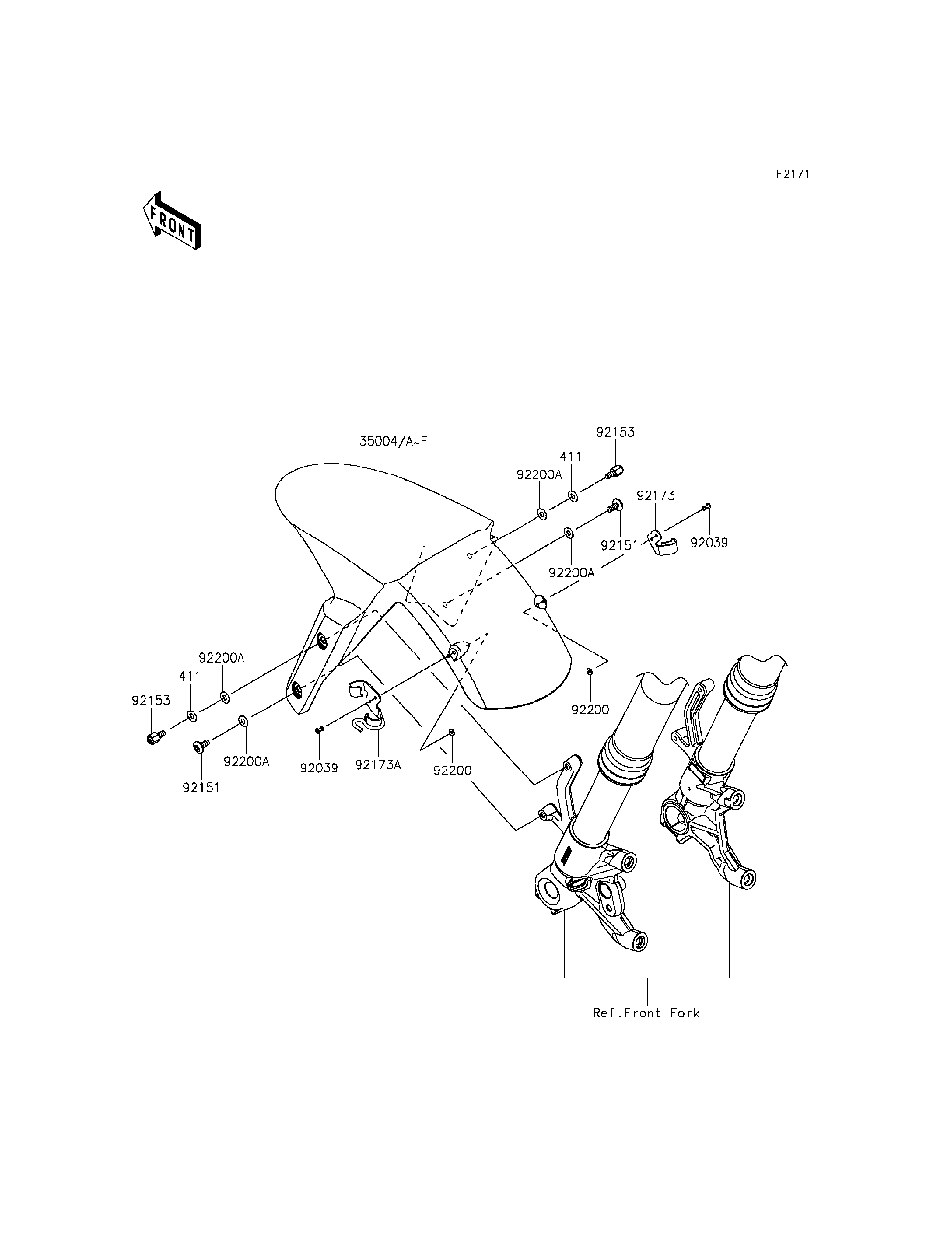 勒様 Kawasaki Motorcycle 2008 OEM Parts Diagram for Engine Mount
