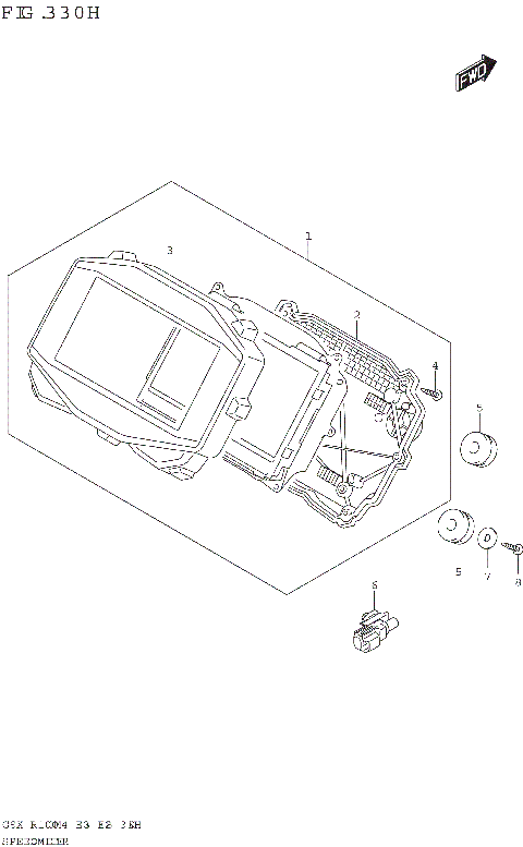 SPEEDOMETER ((GSX-R1000RA,GSX-R1000RZA):(E03,E33))