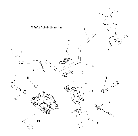 HANDLEBAR and CONTROLS - A07MH46AA/AZ (49ATVHANDLEBARSP450)