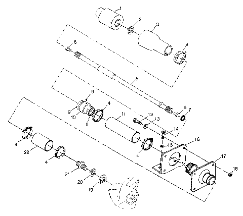 DRIVE SYSTEM HURRICANE B974473 and Intl. HURRICANE I974473 (4941044104B003)