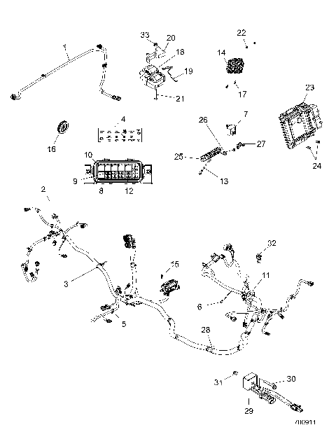 ELECTRICAL, WIRE HARNESS - Z16VBE87FR/NR/JR (700911)