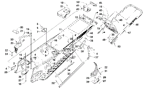TUNNEL, REAR BUMPER, AND SNOWFLAP ASSEMBLY [102572]