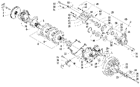 DRIVE TRAIN SHAFT AND BRAKE ASSEMBLIES [90114]