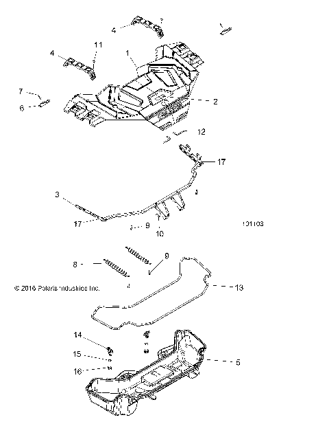 BODY, FRONT RACK - A18SXD95B9/SXE95BR/BC/BE (101103)