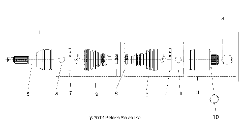 DRIVE TRAIN, REAR DRIVE SHAFT - A14MH57FA/FJ (49ATVSHAFTDRIVERR13SP500)