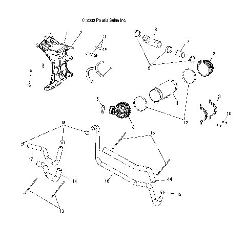 OIL COOLER - W045305CA/IA/CB/IB/IE/CC/IC/CD/ID/IF (4990579057C14)