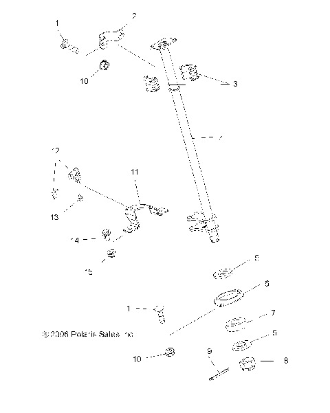 STEERING POST and LOCK - A07MH76FA (49ATVSTEERING075EFIIN)