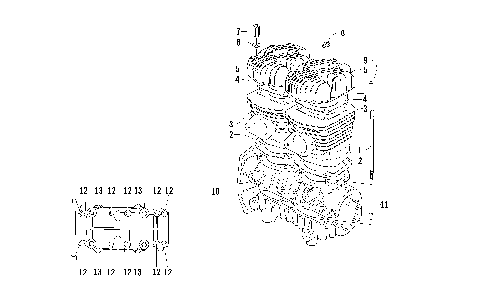 CRANKCASE AND CYLINDER [87798]