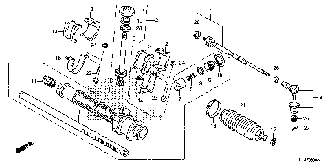 STEERING GEAR BOX@TIE ROD
