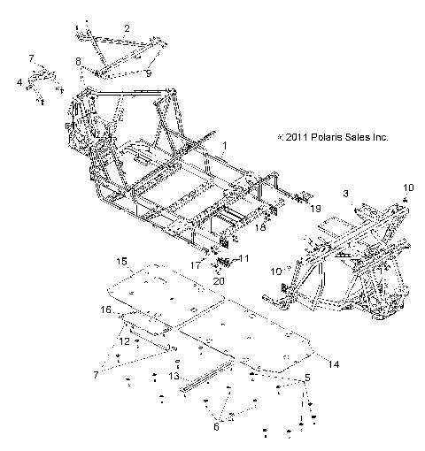 CHASSIS, MAIN FRAME and SKID PLATE - Z14XE7EAL/X (49RGRFRAME12RZR4)