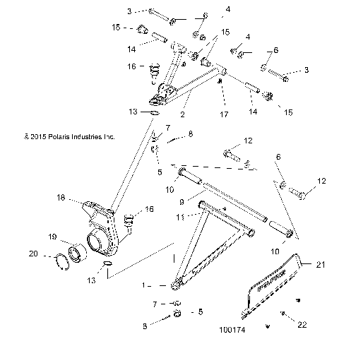 SUSPENSION, FRONT - A16SJE57AB (100174)