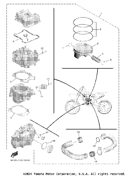 4 PISTON REBUILT KIT