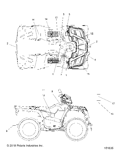 BODY, DECALS - A19SEP57C1/SES57C1/2/5/K/E1/E2/E5/EK/SET57C1/2/E1/E2/SEF57C2 [101635]