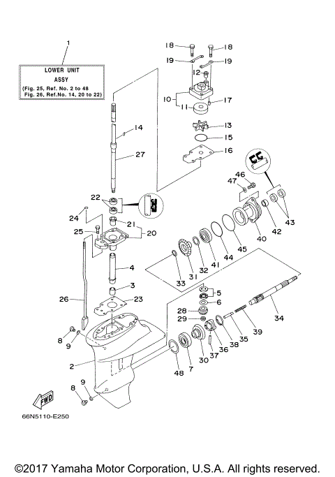 LOWER CASING DRIVE 1